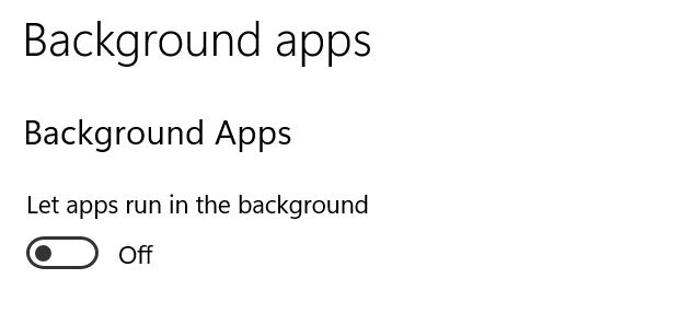 background apps