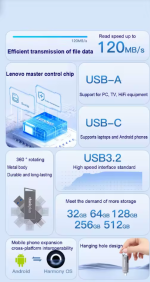 Lenovo 64GB USB OTG Flash Drive thinkplus kenya