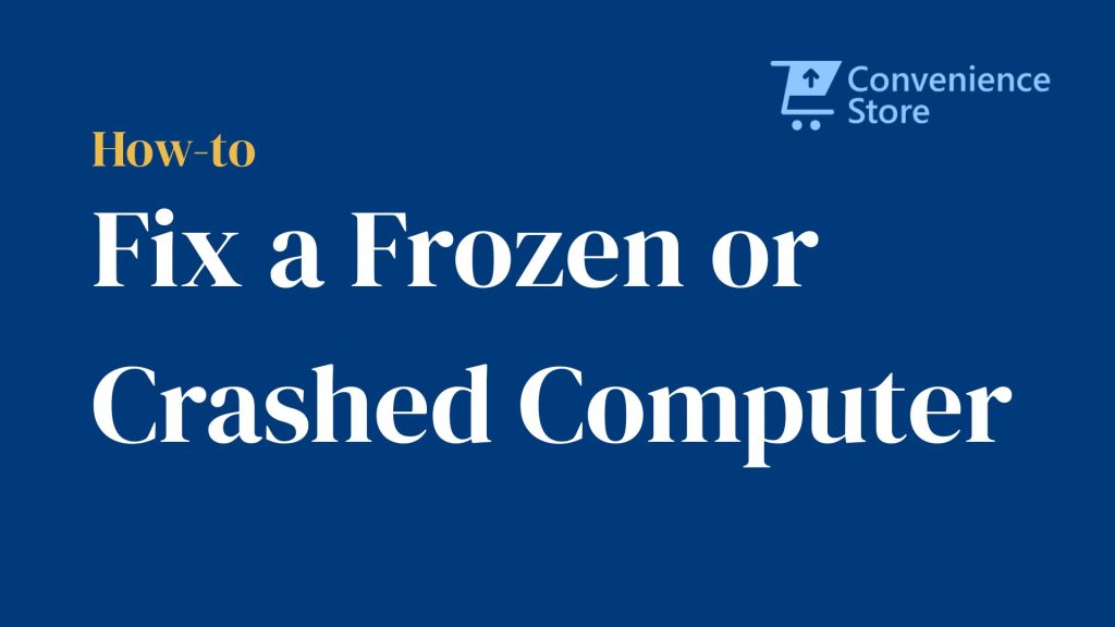 fix a frozen or unresponsive laptop