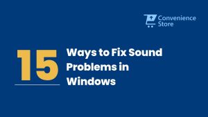 Fix Sound Problems in Windows